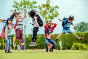 Children Playing Outside