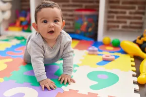 Hispanic Baby Crawling